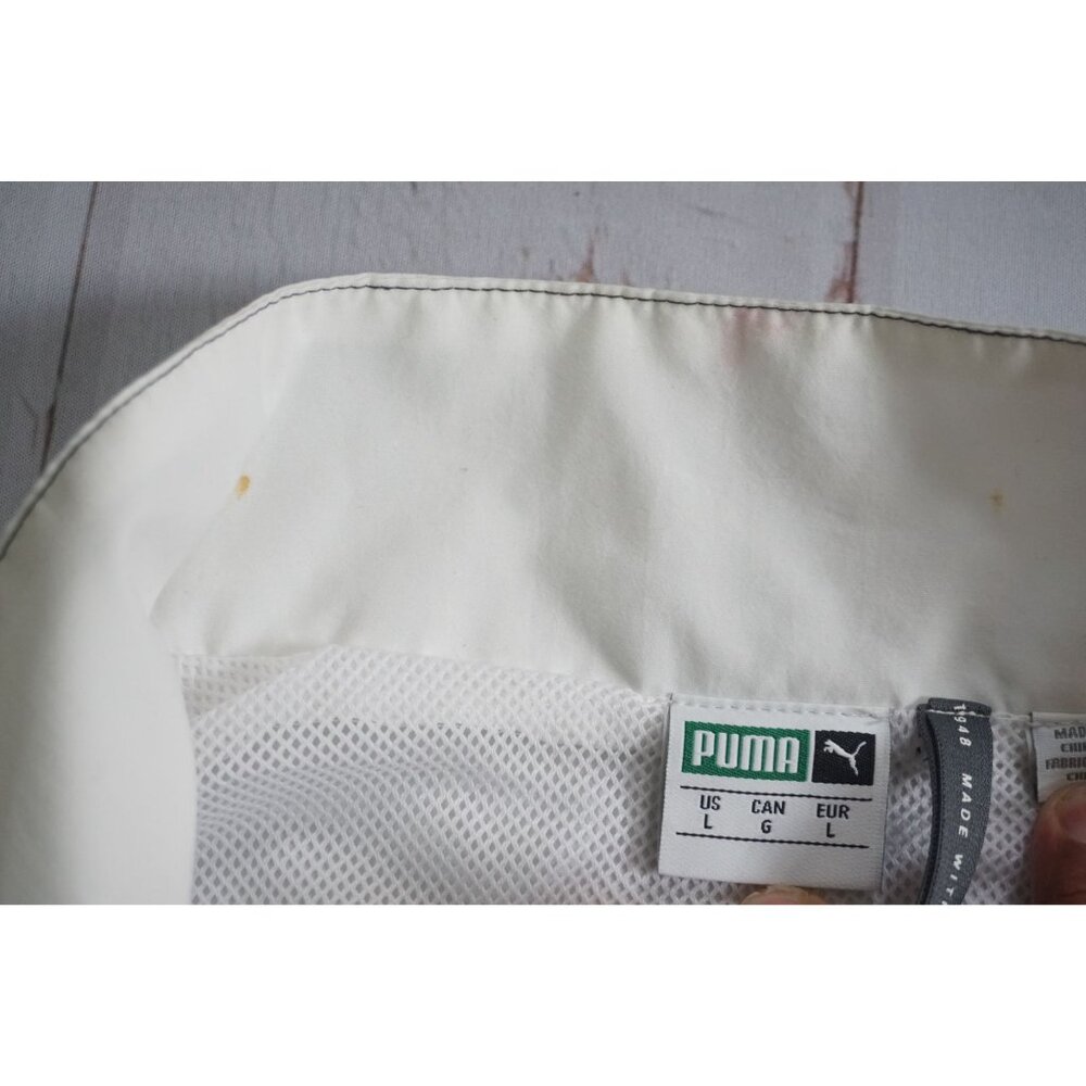 Puma Mens Gray & Yellow Colorblock Track Jacket – Size L - Picture 5 of 8